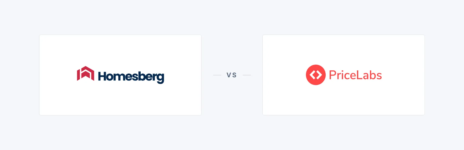 Homesberg and PriceLabs logos side by side